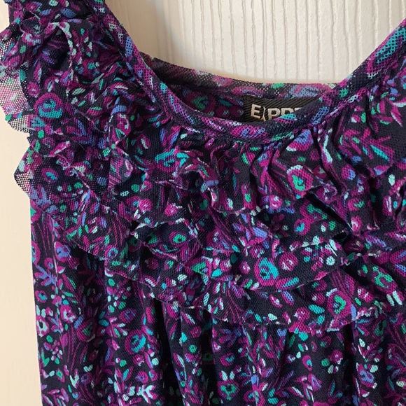 Express Tank Top with Ruffle Detail - Picture 3 of 10